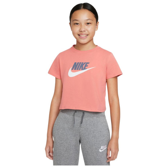 Nike Παιδική κοντομάνικη μπλούζα Sportswear Crop Futura Tee
